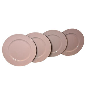 Set of 4 Blush Pink Charger Plates